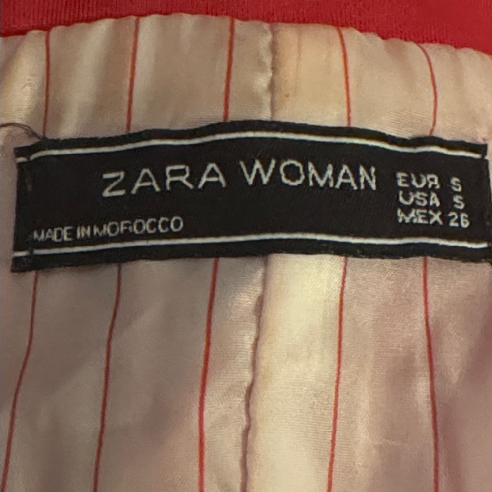 ZARA Woman Pink Blazer single crest‎ button front  Sz S - Picture 5 of 8